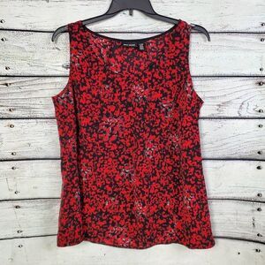 DKNY Red/Black 14/16W Shell Top